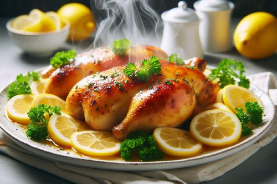 Fırında Limonlu Tavuk