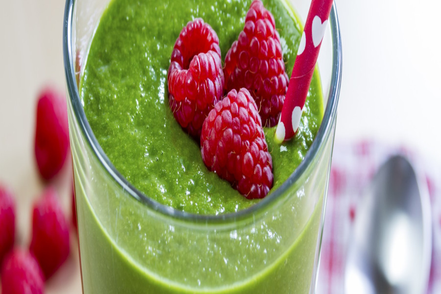 Ispanaklı Frambuazlı Smoothie