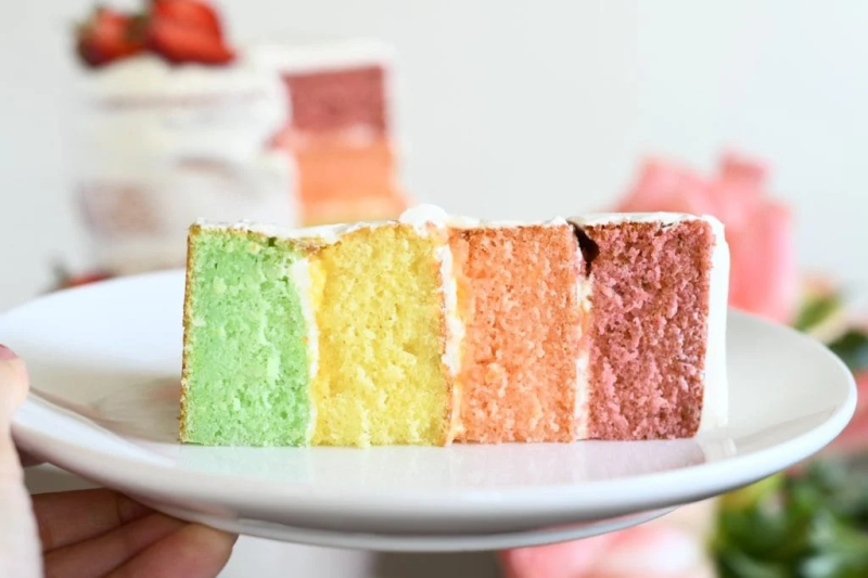Rainbow Citrus Cake
