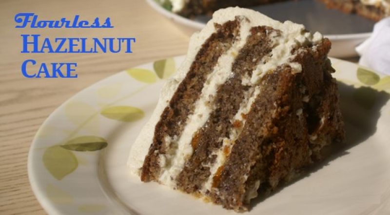 Hungarian Flourless Hazelnut Cake