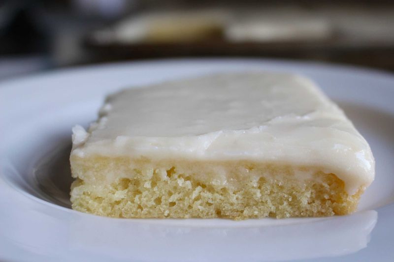 White Texas Sheet Cake
