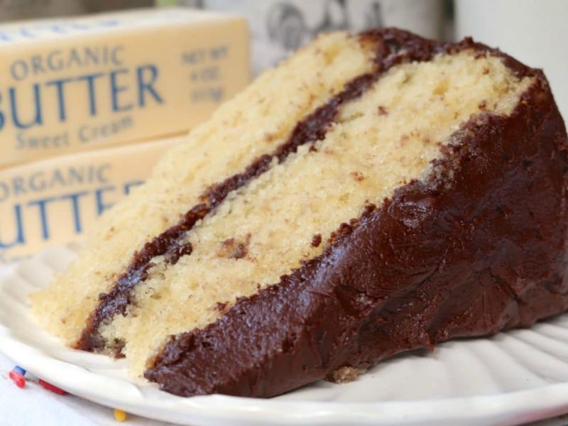 Yellow Cake Made from Scratch