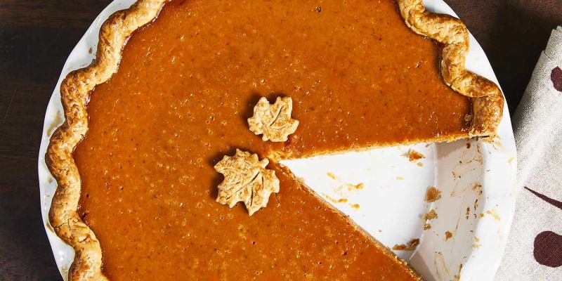 Homemade Fresh Pumpkin Pie