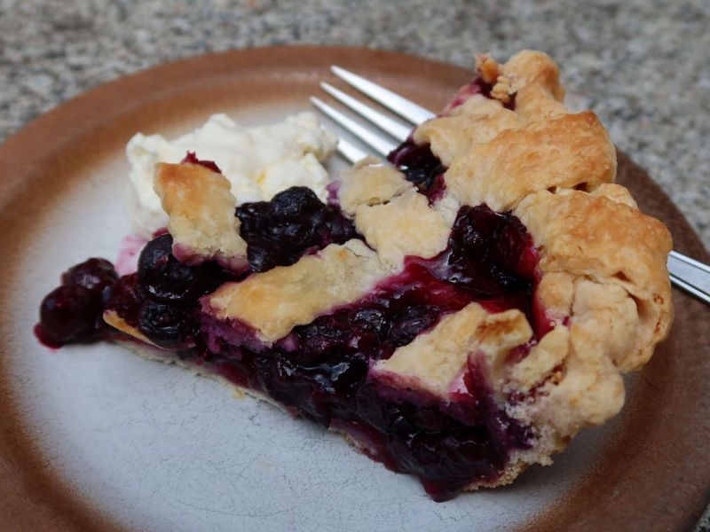 Preserved Lemon Blueberry Pie