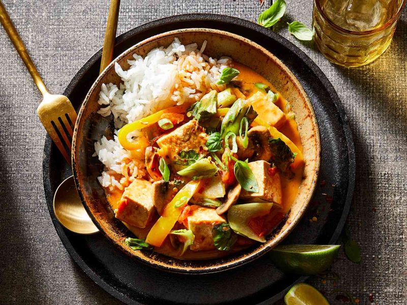 Mild Coconut Tofu Curry