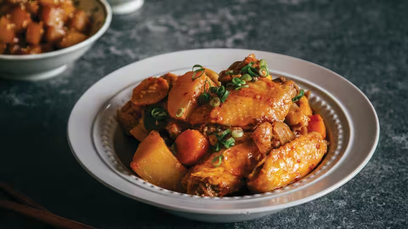 Korean Spicy Chicken and Potato (Tak Toritang)
