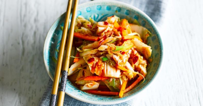 Quick and Easy Kimchi Salad
