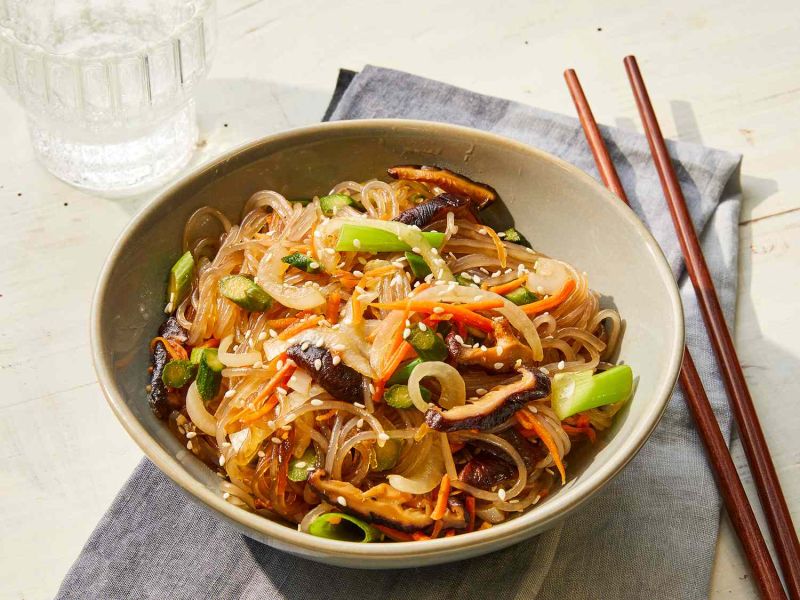 Yummy Korean-Style Glass Noodles (Japchae)