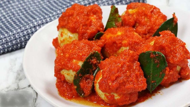 Telur Balado (Spicy Chile Sauce with Eggs)