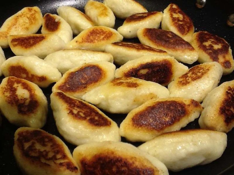 Schupfnudeln (German Fried Potato Dumplings)