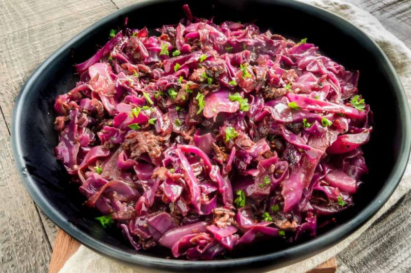 Oktoberfest Chicken and Red Cabbage