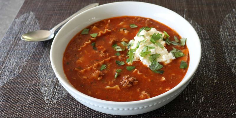 Real Lasagna Soup