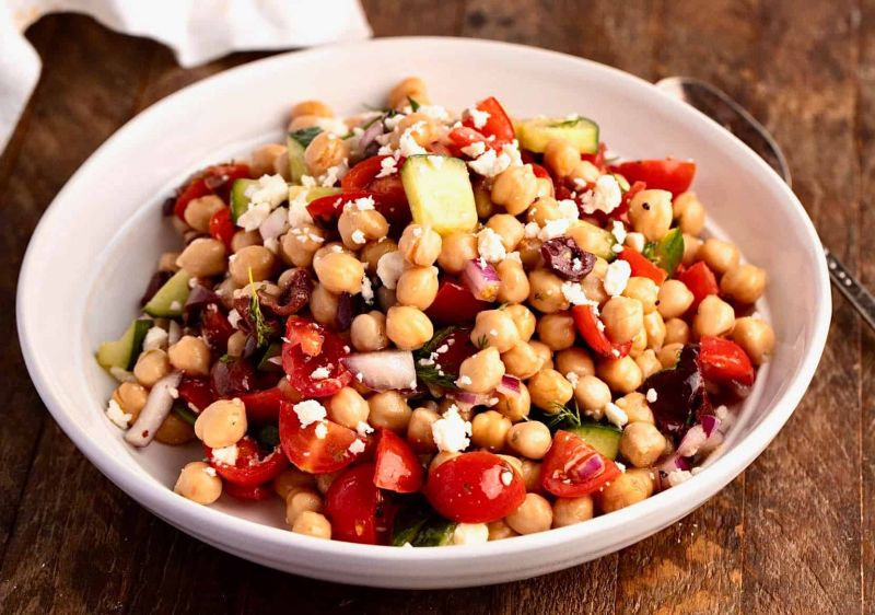 Greek Garbanzo Bean Salad