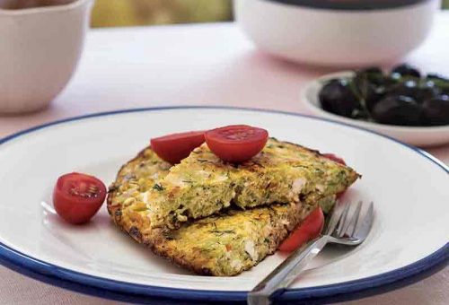 KABAKLI VE LOR PEYNİRLİ OMLET