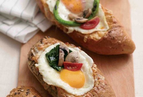 SANDVİÇ EKMEĞİNDE OMLET
