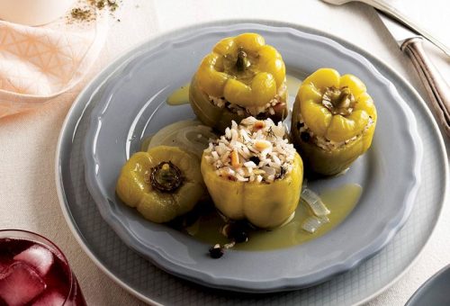 ZEYTİNYAĞLI BİBER DOLMASI