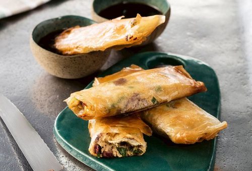Baklava hamurunda bıldırcın çıtır
