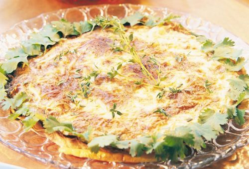 Lor peynirli ve mantarlı yufka hisse
