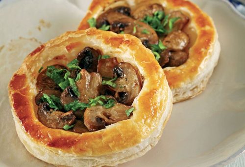 Mantarlı milföy tartöletler