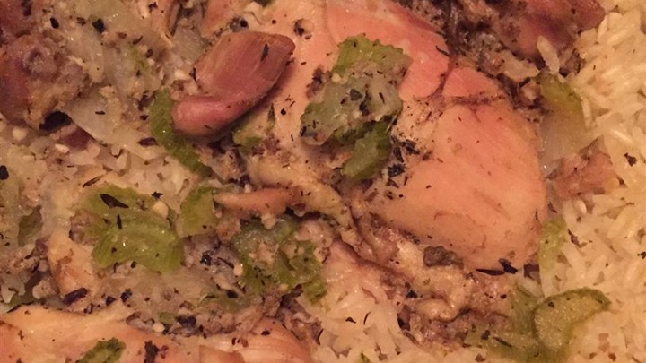 Chicken with Rice - Pilaffe