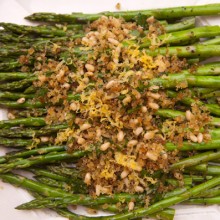 Roasted Asparagus With Anchovy Lemon Crumb Topping Tarifi
