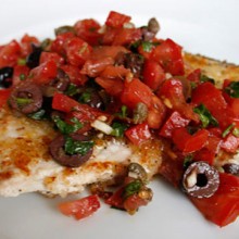 Sicilian Swordfish With Fresh Tomato Relish