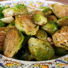 Pan Roasted Brussel Sprouts