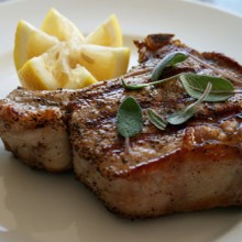 Veal Chops With Lemon Sage Sauce