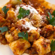 Ricotta Gnocchi with Porcini Flavored Rabbit Ragu