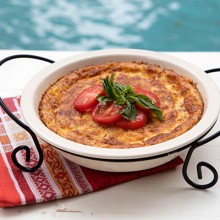 Salami & Cheese Easter Frittata