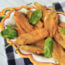 Breaded Stuffed Zucchini Flowers