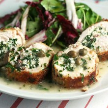Stuffed Chicken Spirals With White Wine Sauce Tarifi